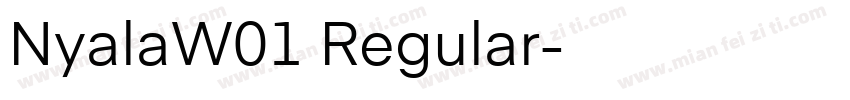 NyalaW01 Regular字体转换